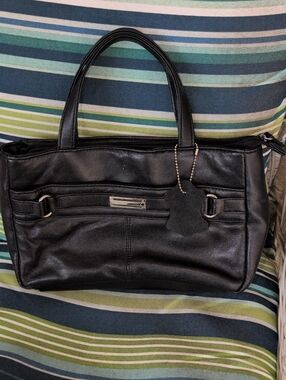Black Leather Shoulder Bag